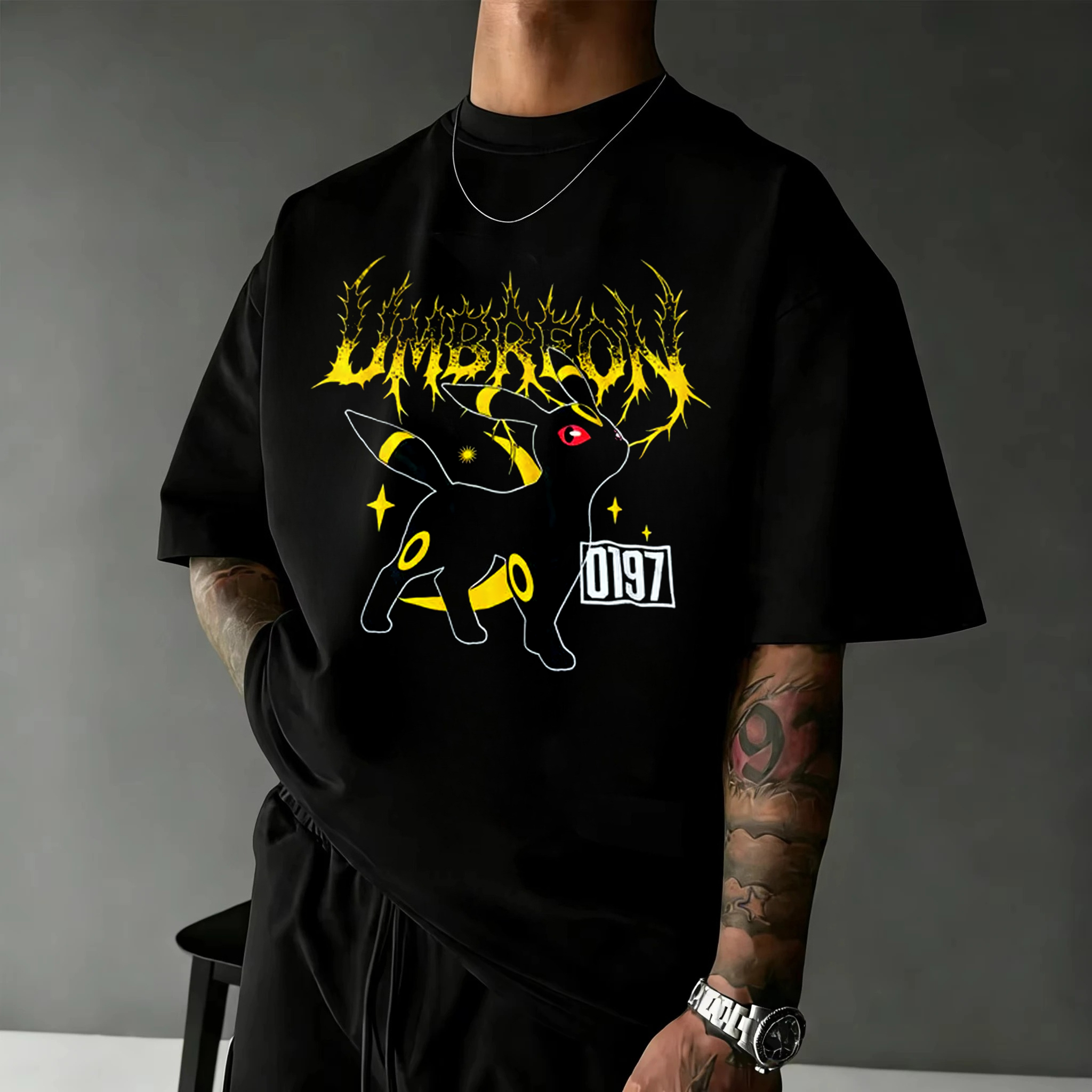 Street Fashion Evolution - Pokémon Umbreon Evolution #197 Graphic Cotton