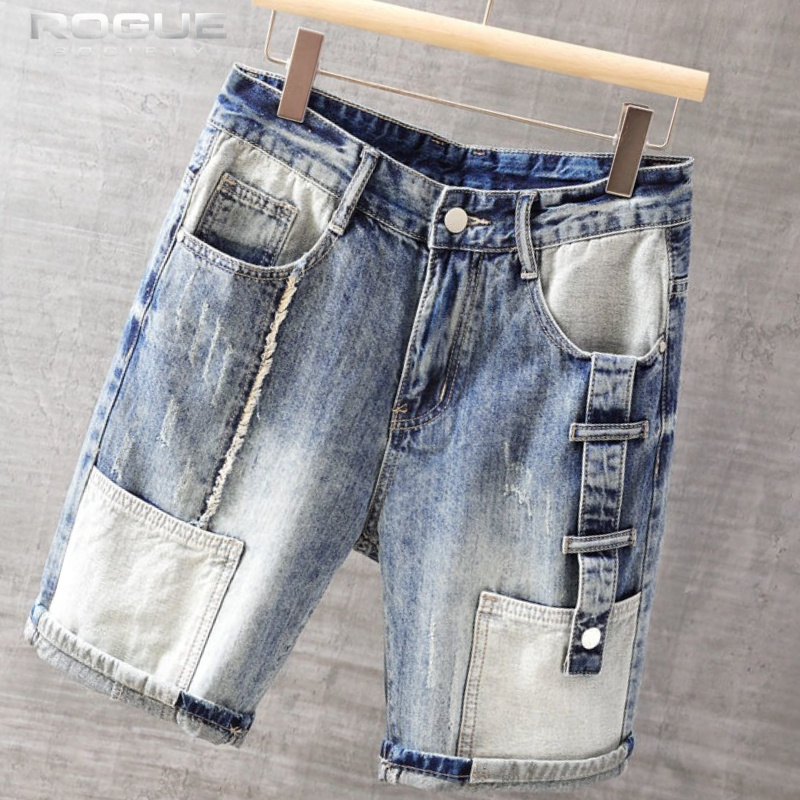 Street Fashion Art - Korean Fashion Jorts Hip Hop Street