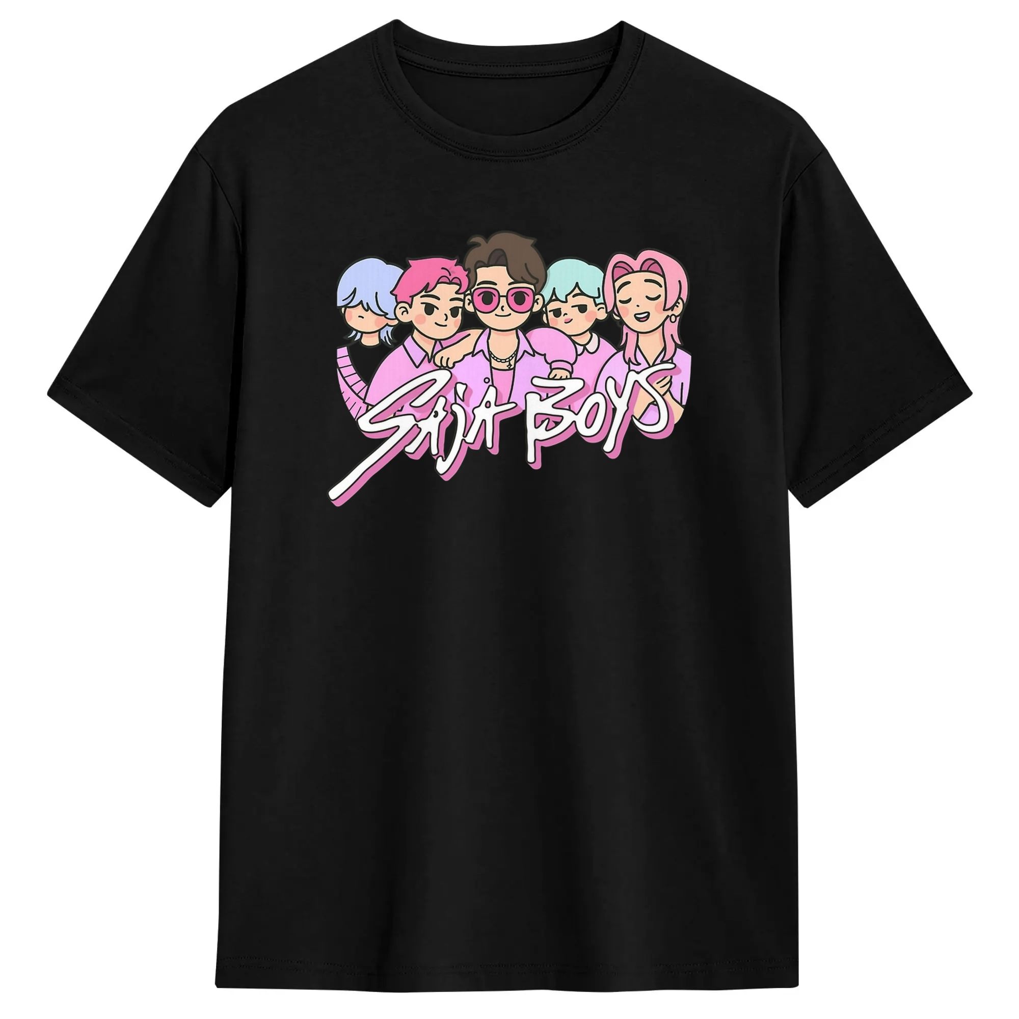 Street Fashion Logo Design - Saja cute cartoon style sticker design