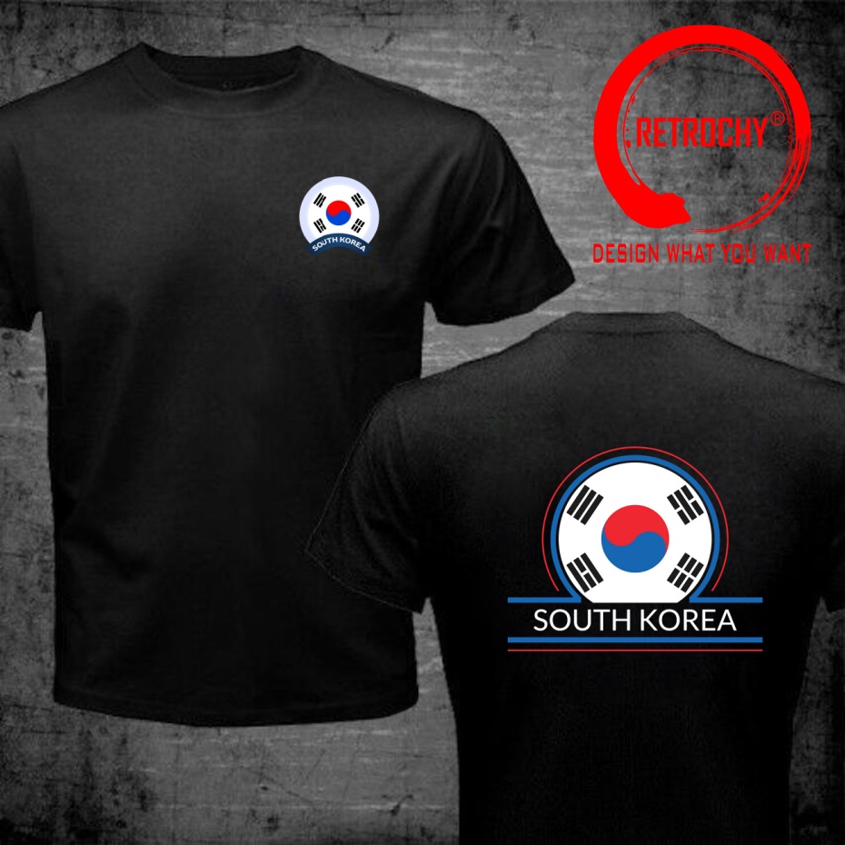 Street Fashion Logo Design - Funny Design South Korea Flag Icon