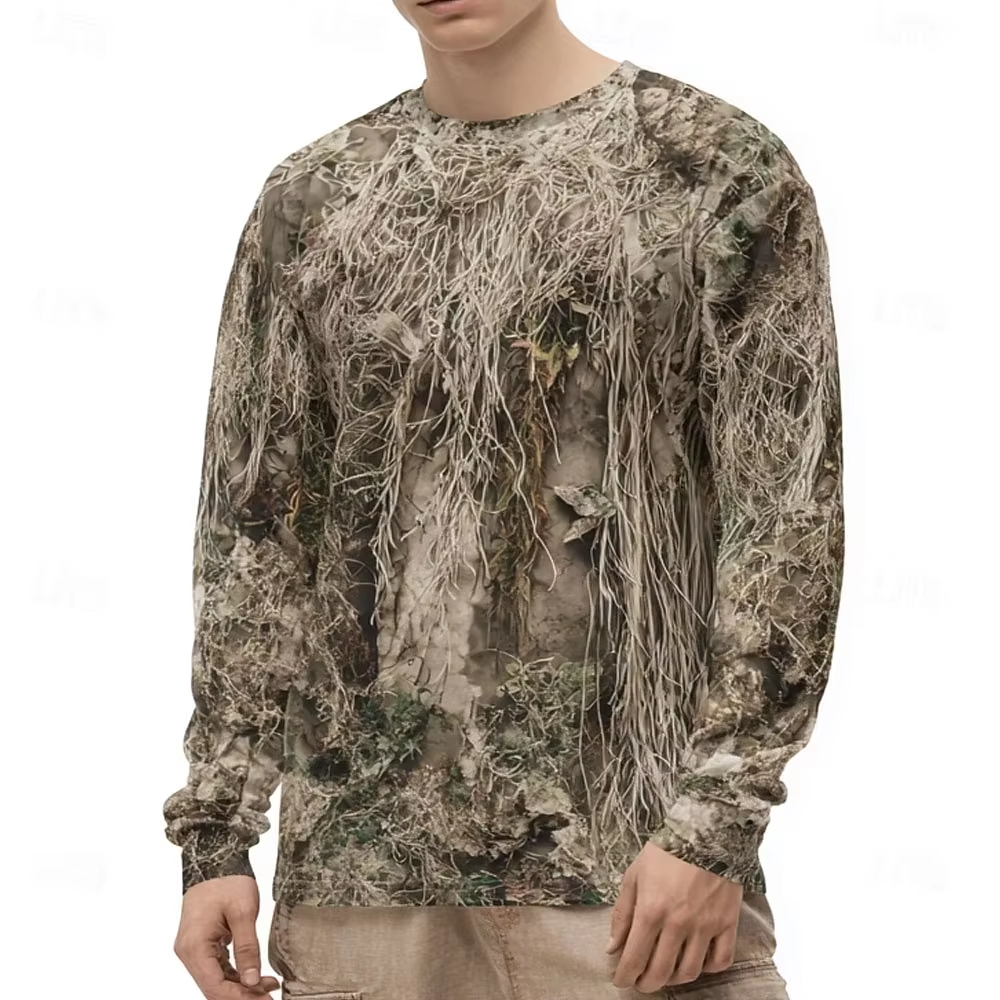 Men's Camo Animal Print Long S - Street Summer Fashion 评论和价格