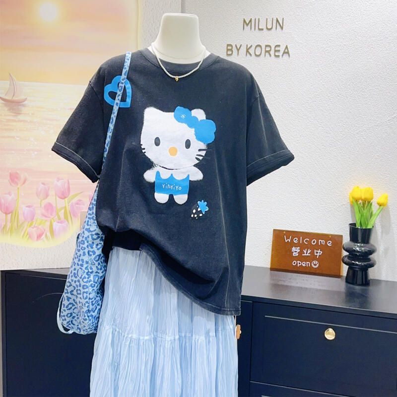 Hello Kitty High-Quality New S - Street Summer Fashion 评论和价格