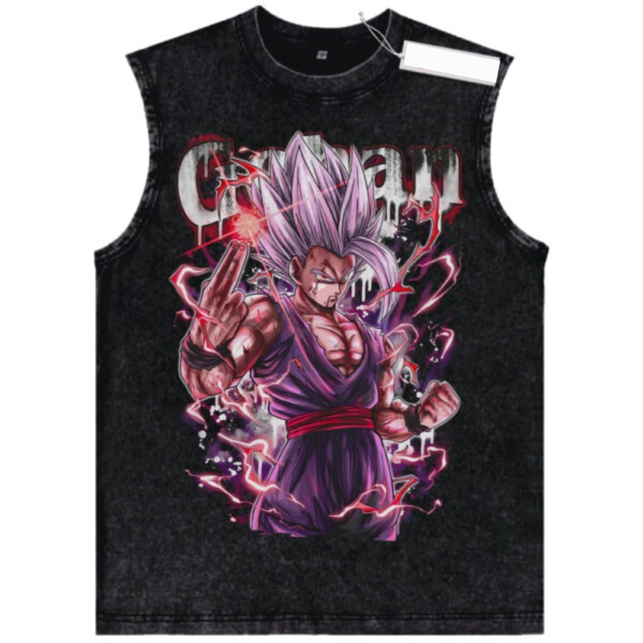 New Retro Washed Dragon Ball Z - Street Fashion Anime 评论和价格