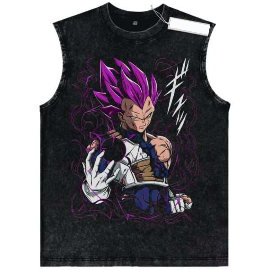New Retro Washed Dragon Ball Z - Street Fashion Anime 评论和价格