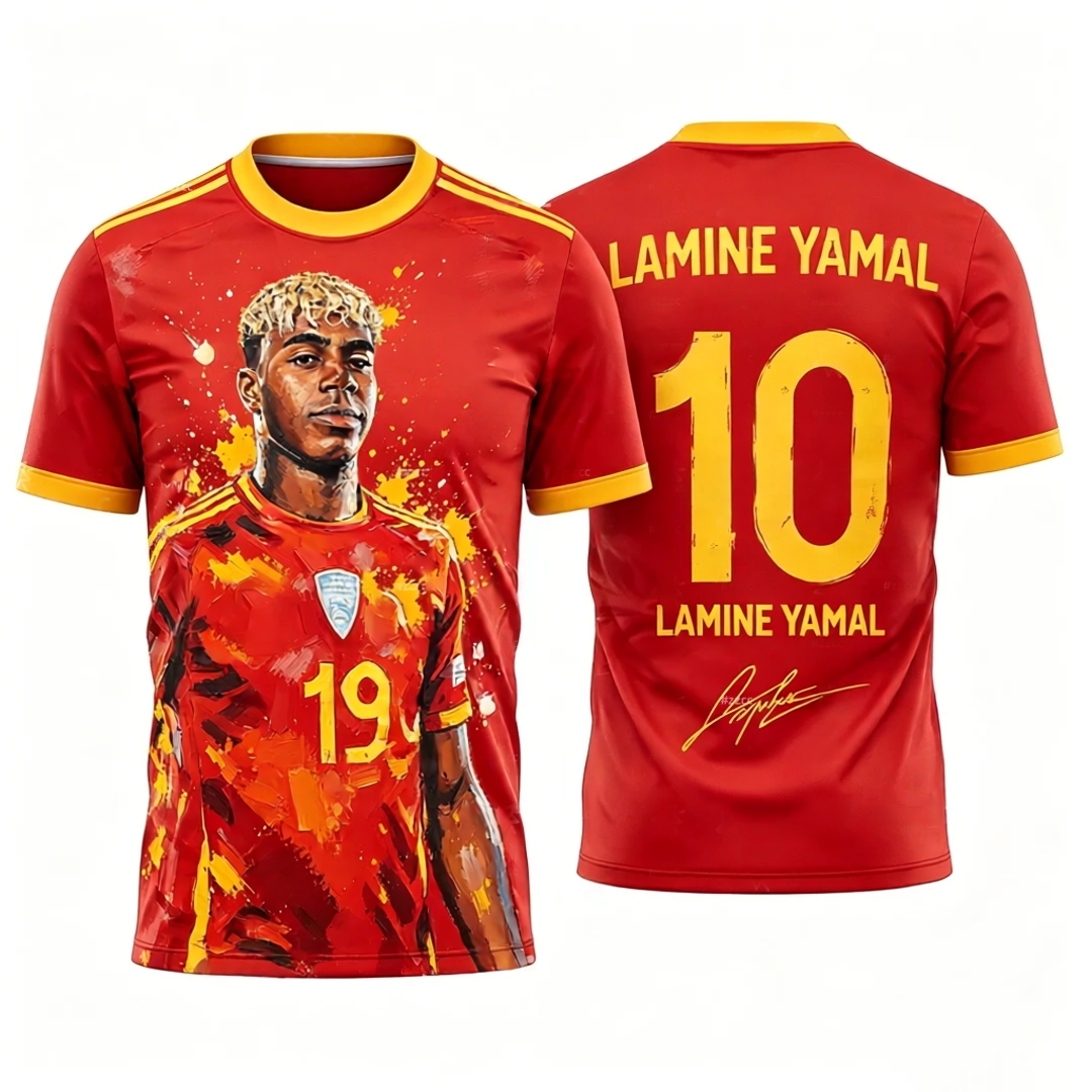 New Spain Football Jersey Yama - Street Fashion In Spain 评论和价格
