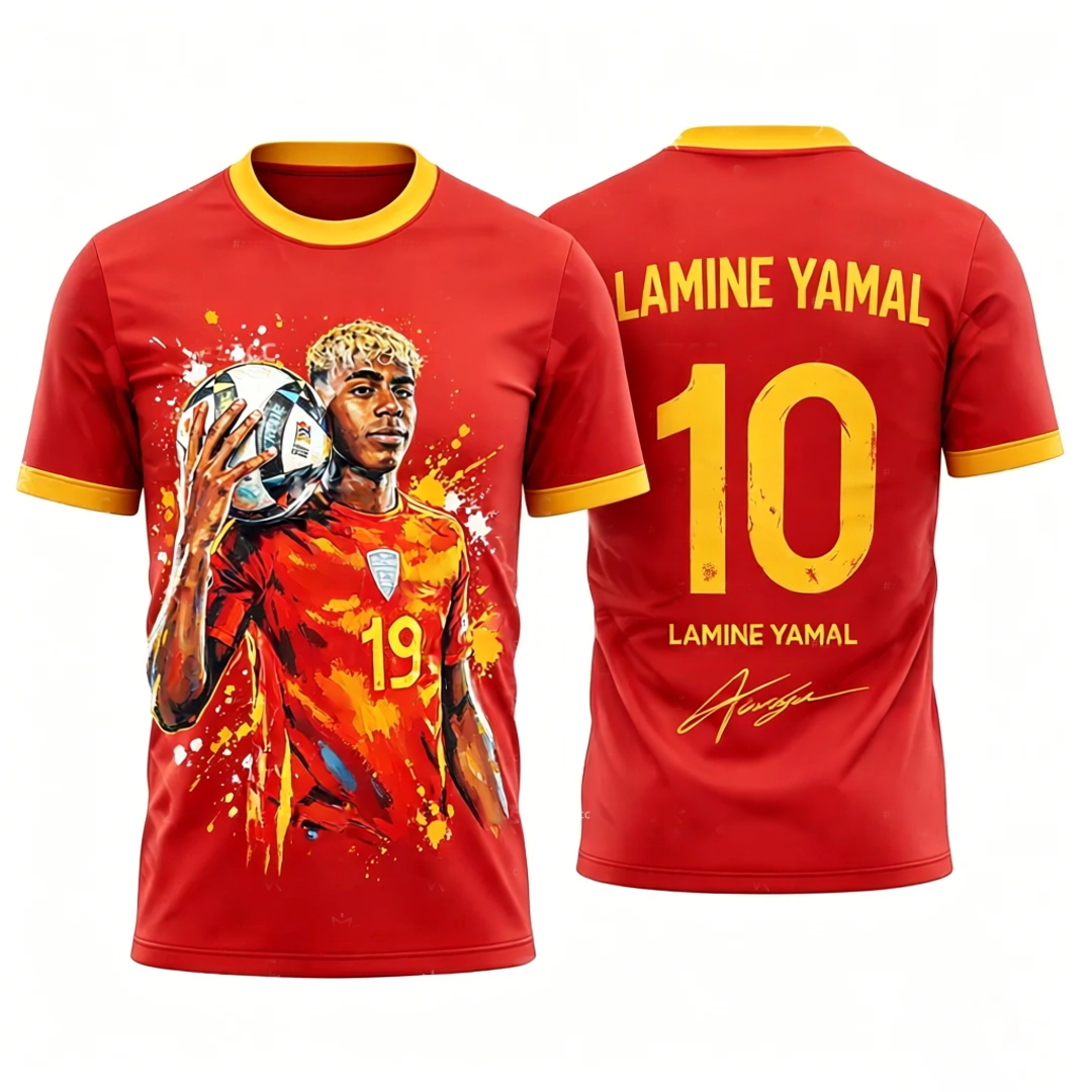 New Spain Football Jersey Yama - Street Fashion In Spain 评论和价格