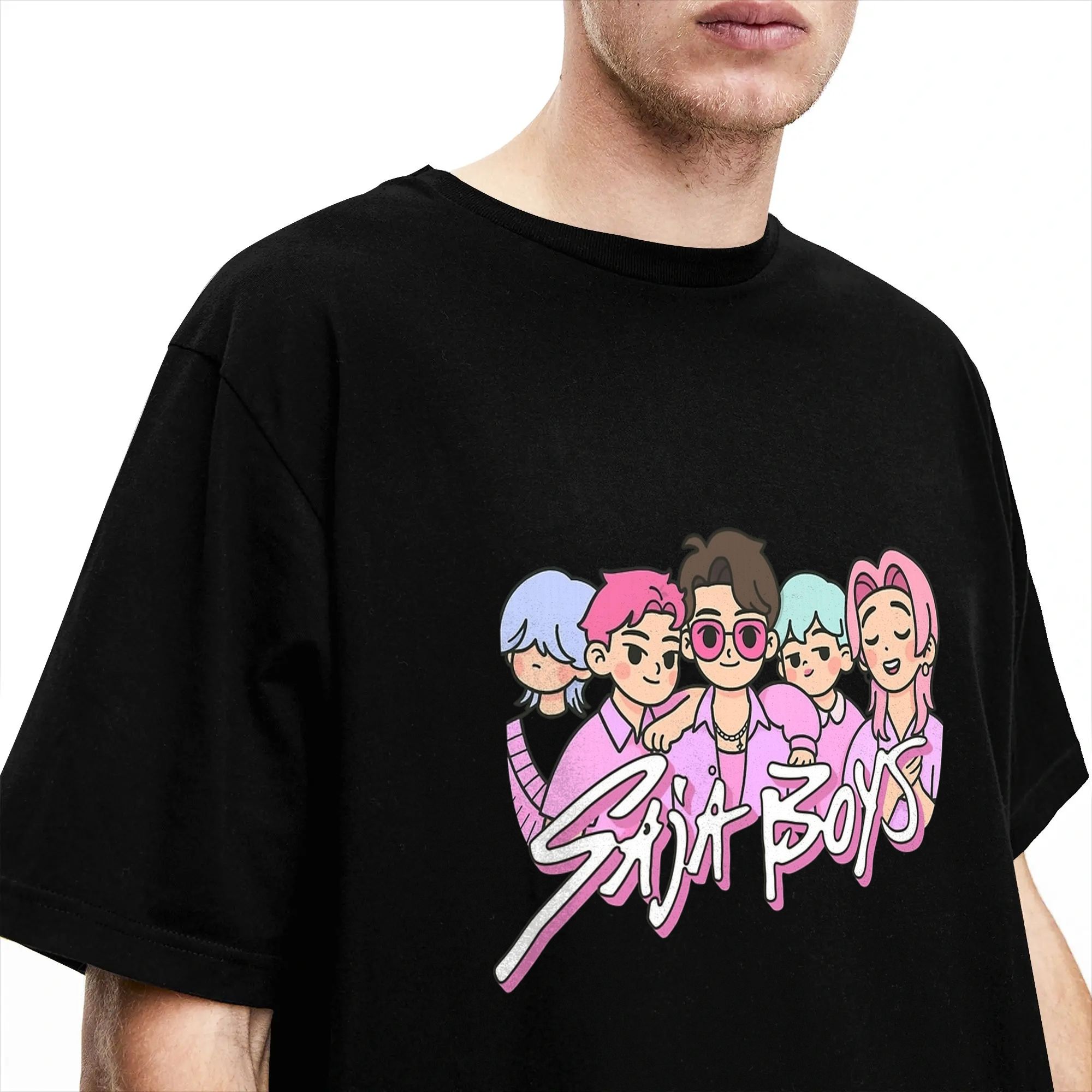 Saja cute cartoon style sticke - Street Fashion Logo Design 评论和价格