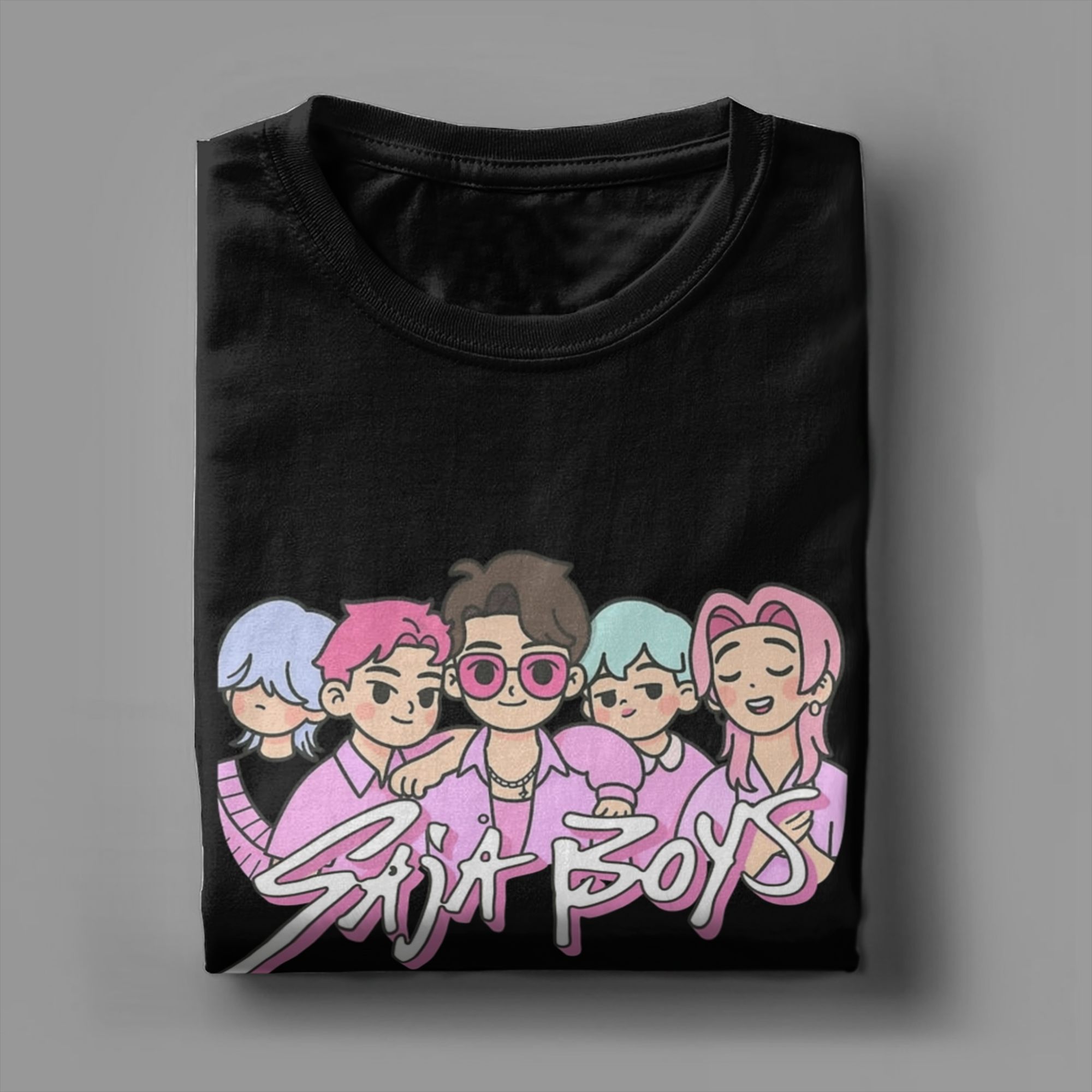 Saja cute cartoon style sticke - Street Fashion Logo Design 评论和价格
