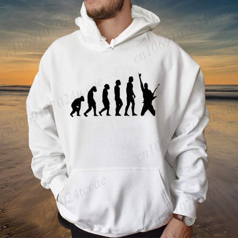 Evolution Guitar Player Printe - Street Fashion Evolution 评论和价格