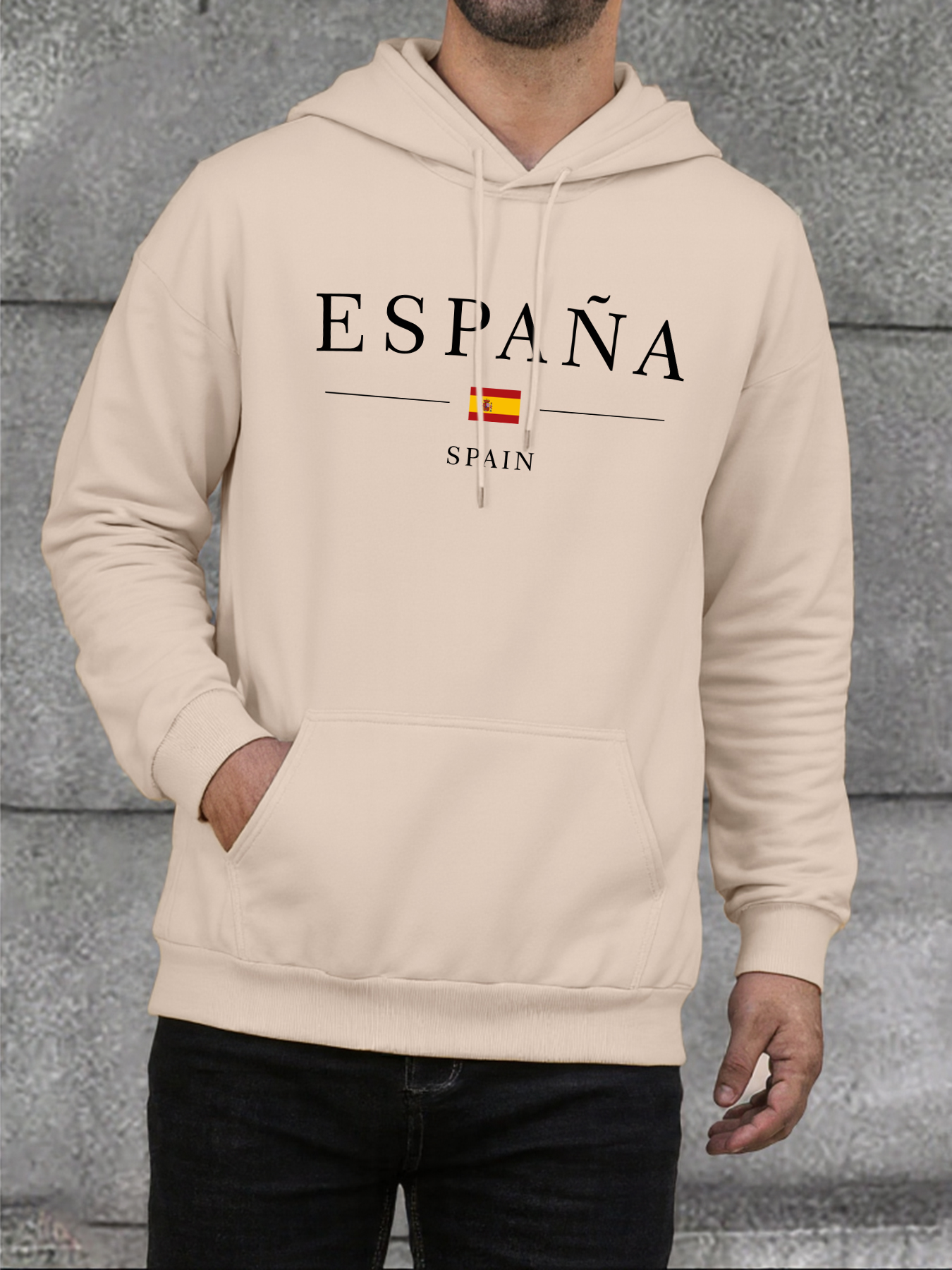 España Spain Flag Printing Man - Street Fashion In Spain 评论和价格