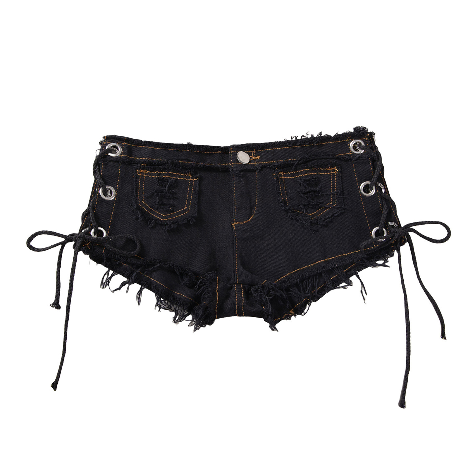 Mens Low Rise Extra Short Hot  - Distressed Jean Rip 评论和价格