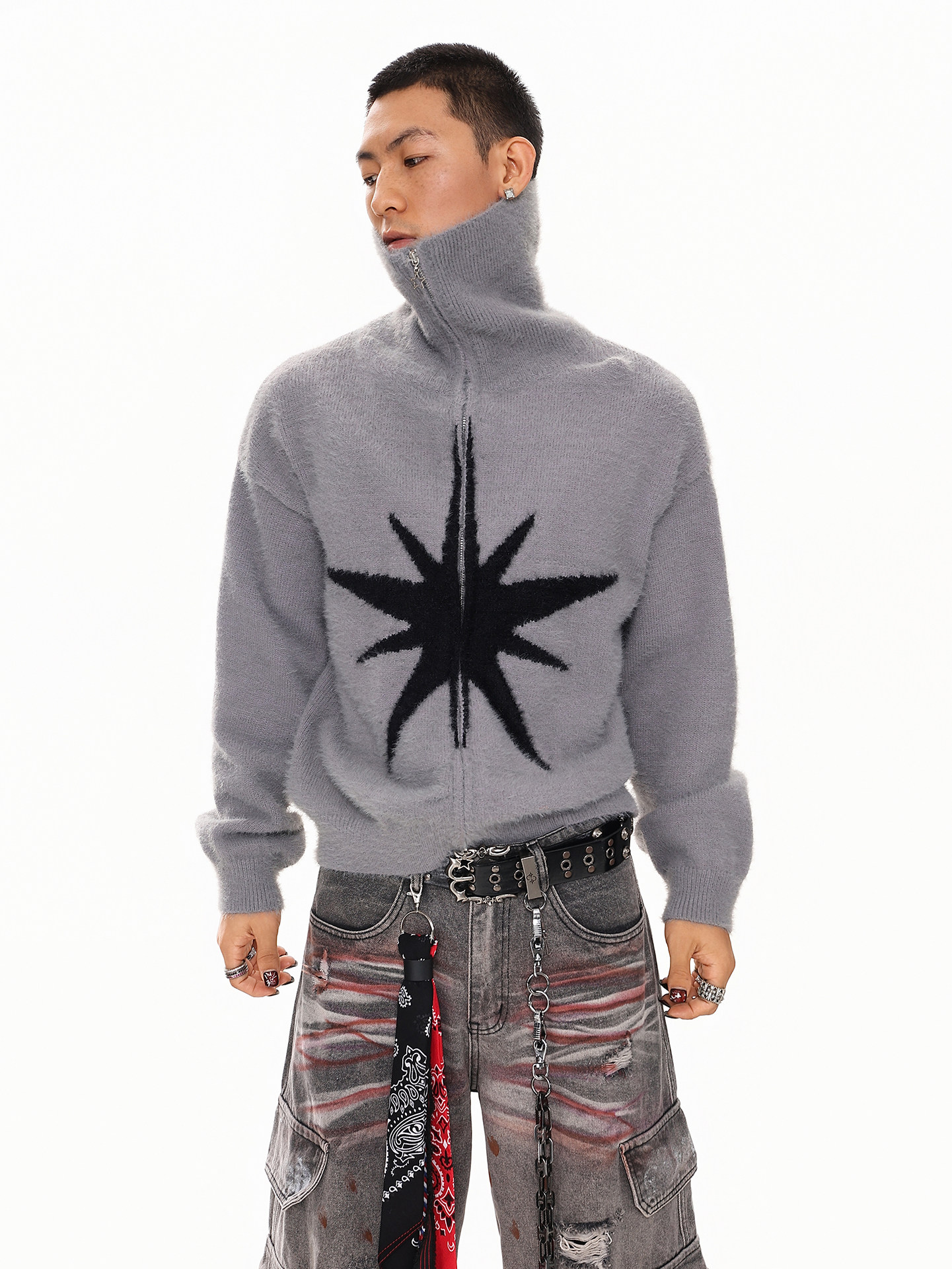 Fur Collar Pullovers Cotton Me - Street Fashion Logo Design 评论和价格