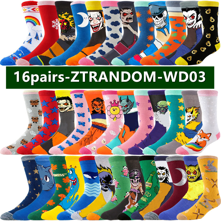 16pairs Men Women Anime Cartoo - Street Fashion Anime 评论和价格