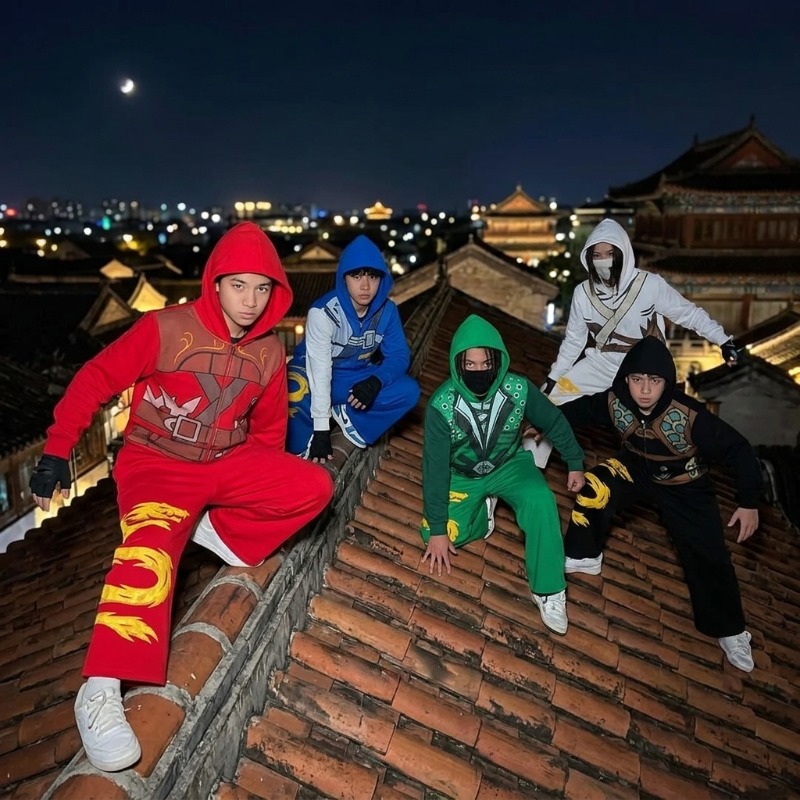 Ninja Warrior Armor Hoodie Set - Street Fashion Art 评论和价格