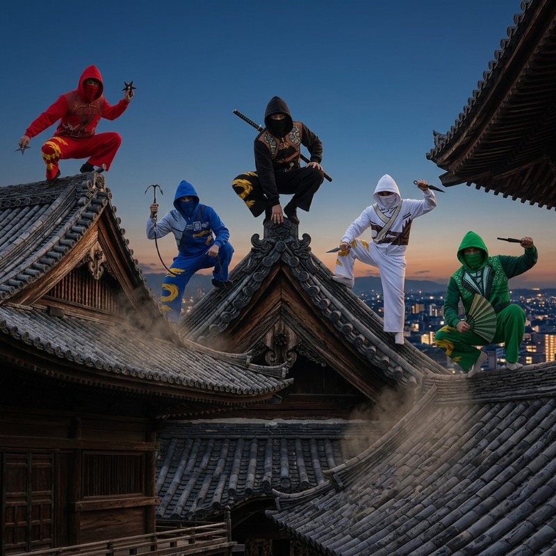 Ninja Warrior Armor Hoodie Set - Street Fashion Art 评论和价格