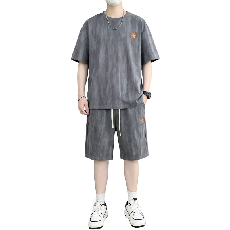 【T-Shirt + 5-Point Shorts】Men' - Street Summer Fashion 评论和价格