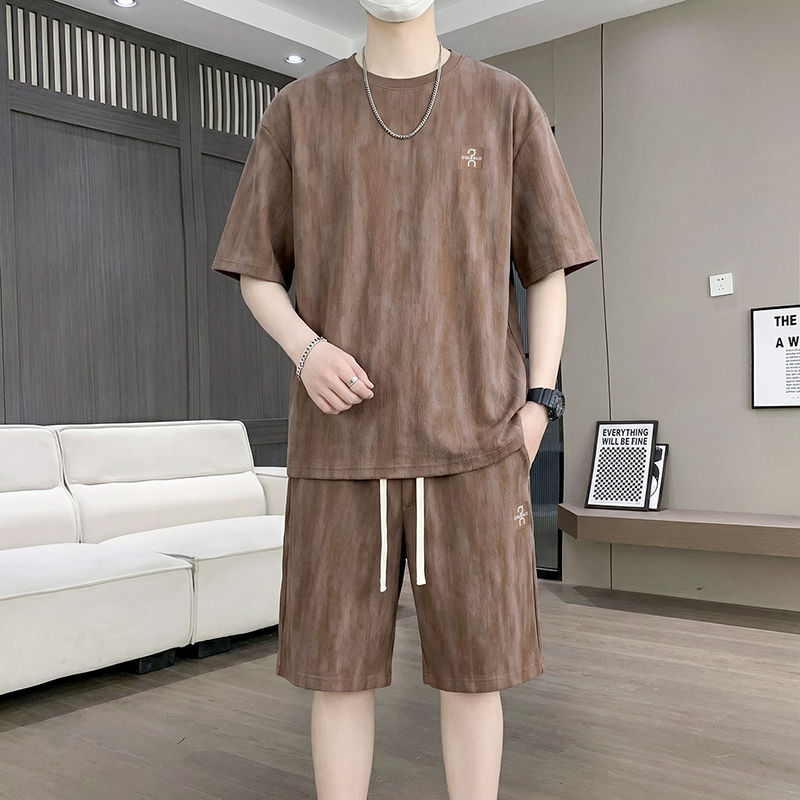 【T-Shirt + 5-Point Shorts】Men' - Street Summer Fashion 评论和价格