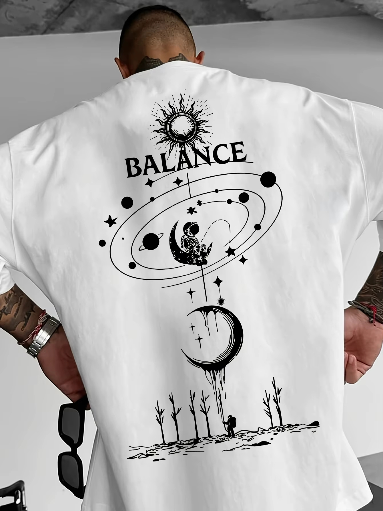 Cotton Men's T-shirt Featuring - Street Fashion Theme 评论和价格
