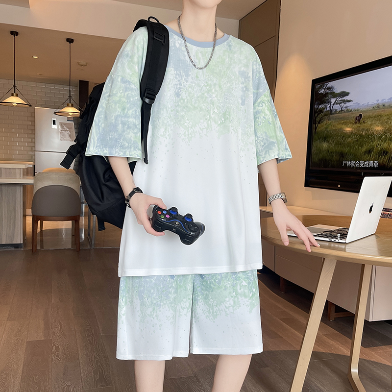【Top 5-Point Pants】Men's T-Shi - Street Summer Fashion 评论和价格