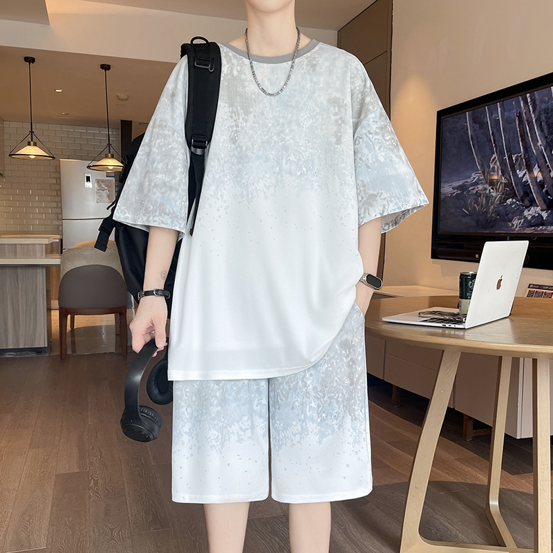 【Top 5-Point Pants】Men's T-Shi - Street Summer Fashion 评论和价格