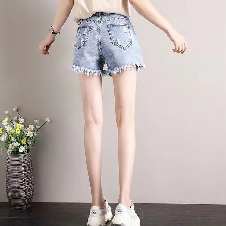 Women Light Wash High Waist De - Distressed Jean Rip 评论和价格